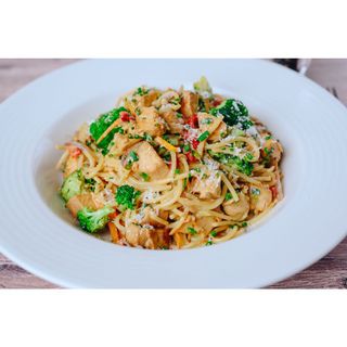 Spaghetti Primavera With Chicken
