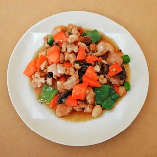 Verduras con pollo
