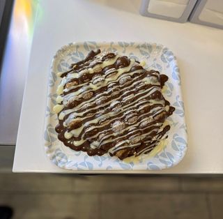 Bubble Waffle Nutella e Cioccolato Bianco