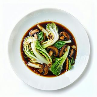 Pak choi (cavoli cinesi) saltati al wok