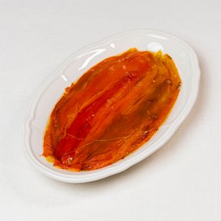 Pimientos rojos a la leña