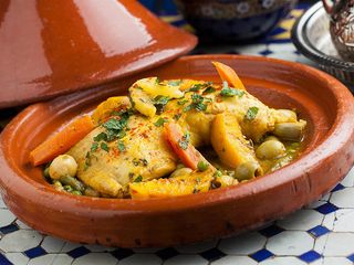 Tajine Poulet Au Citron Et Frites