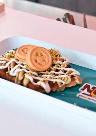 Waffle speciale pistacchio