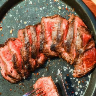 Entrecot Black Angus Argentino (250 G.) y patatas fritas