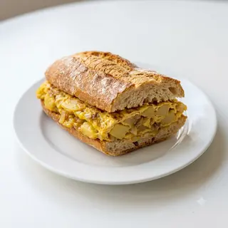 Bocadillo De Tortilla Casera