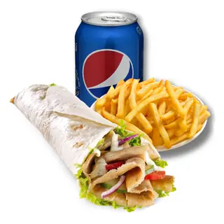 Menú  Rollo Kebab De Pollo