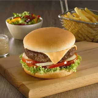 New York Cheesy Beef Burger.