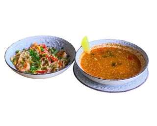 Удон з креветкою+Том Ям (350/350г)