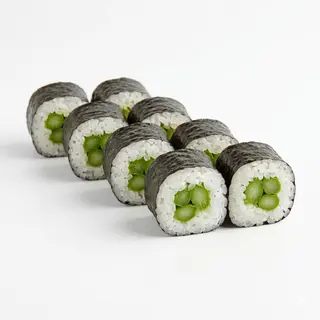 34.Maki de espárragos (8 uds)