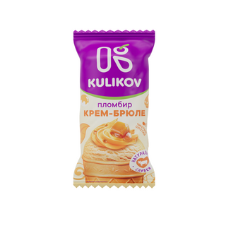 Мороженое "Пломбир крем-брюле" в вафельном стаканчике (0,09 кг)