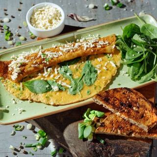 Omleta cu spanac si telemea