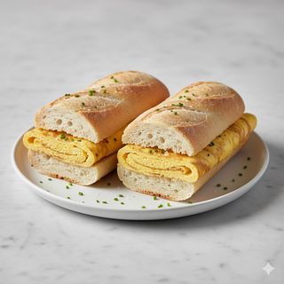 Bocadillo de tortilla francesa