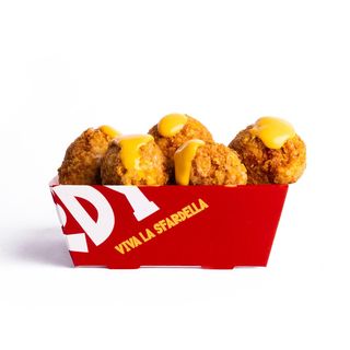  POLPETTINE CRUNCHY DI MAIALE CON CHEDDAR 5pz