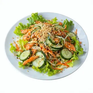 Ensalada China, Arroz Frito Y Ternera Con Bambú Y Setas Chinas