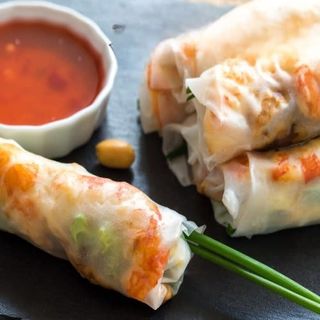 Rollos vietnamitas o vegetales