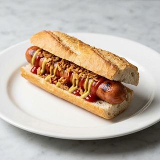 Bocadillo Caliente De Frankfurt