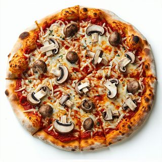 Pizza con funghi