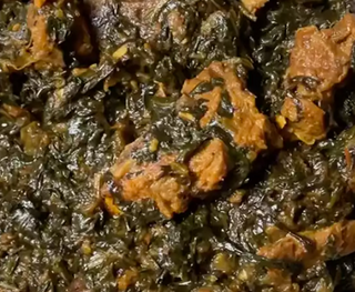 Lamb gosth palak