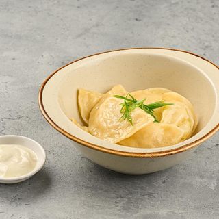 Вареники с картофелем вареные