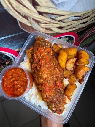 White rice and turkey 