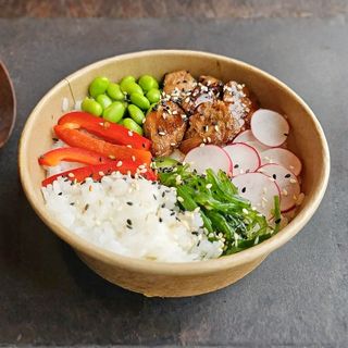 Bowl łosoś teriyaki