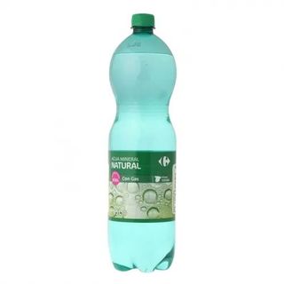 Agua Mineral con Gas Carrefour Botella 1,5 L.