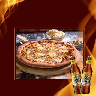 2xPizza Casei +2 Beri Kozel cu alcool