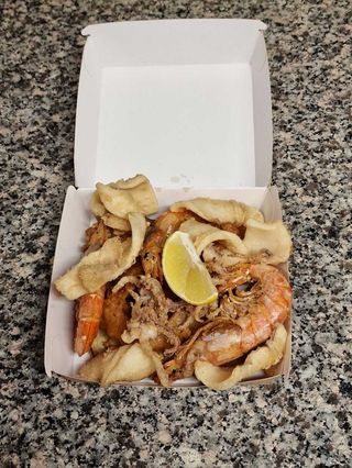 Frittura di calamari e gamberi