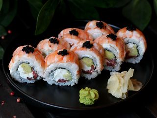 Рол Філадельфія з креветкою (280/45г)