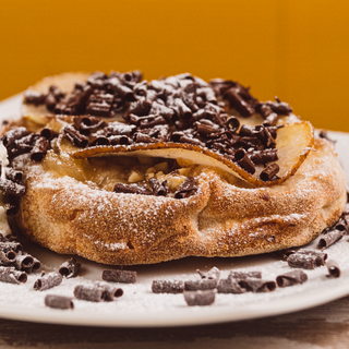 Focaccina mascarpone e crema al caffè