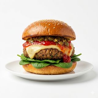 Plato De Hamburguesas