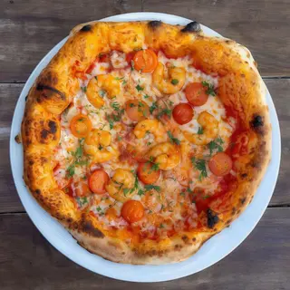 Pizza De Gambas Al Pil Pil (30 Cm.)