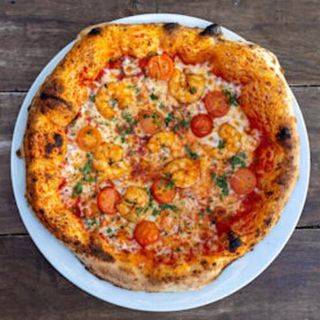 Pizza De Gambas Al Pil Pil (30 Cm.)