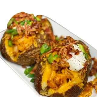 Healthy Patata Asada Gambas