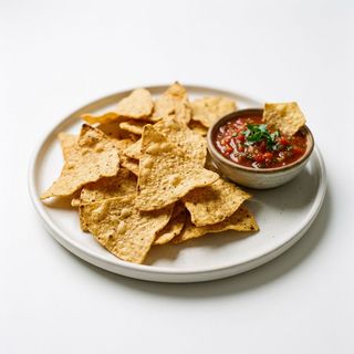 Nachos con salsa rossa