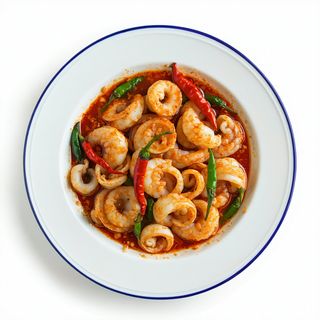 Calamares picantes con guindilla