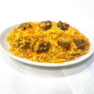 62. Chicken seekh kabab biryani