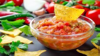 Salsa mexicana un poco picante