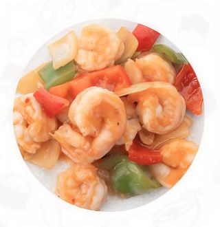 55. Gamberi in salsa piccante