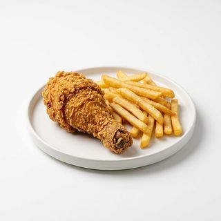 French Fries and Drumstick