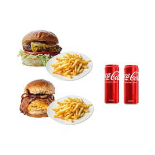 Classic Cheeseburger + Bacon Cheeseburger
