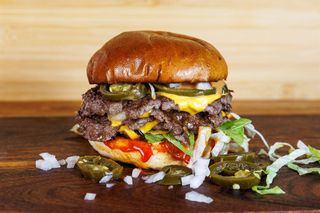 Spicy burger double double