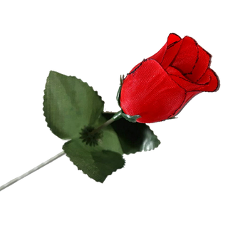 Rosa Roja Artificial Con Tallo