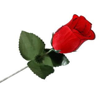 Rosa Roja Artificial Con Tallo