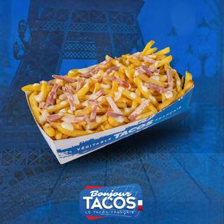 Cartofi cu sos fromagere si lardon