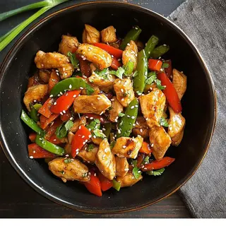 Wok de pollo