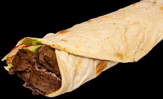 Kebab lawasz z mięsem baranio-wołowym