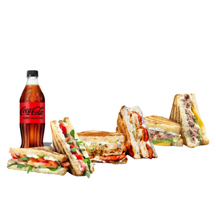 Pack 3 Sandwiches + bebida