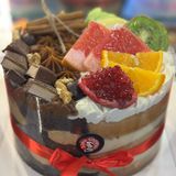 შერეული ტორტი ხილით და ნიგვზით 12-13 ნაჭერი