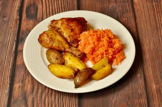 Pieczone udko z kurczaka